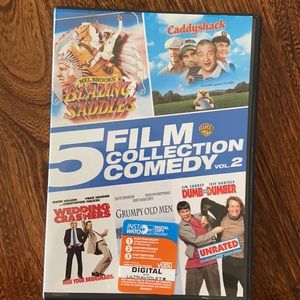 NWOT 5 film collection comedy dvds